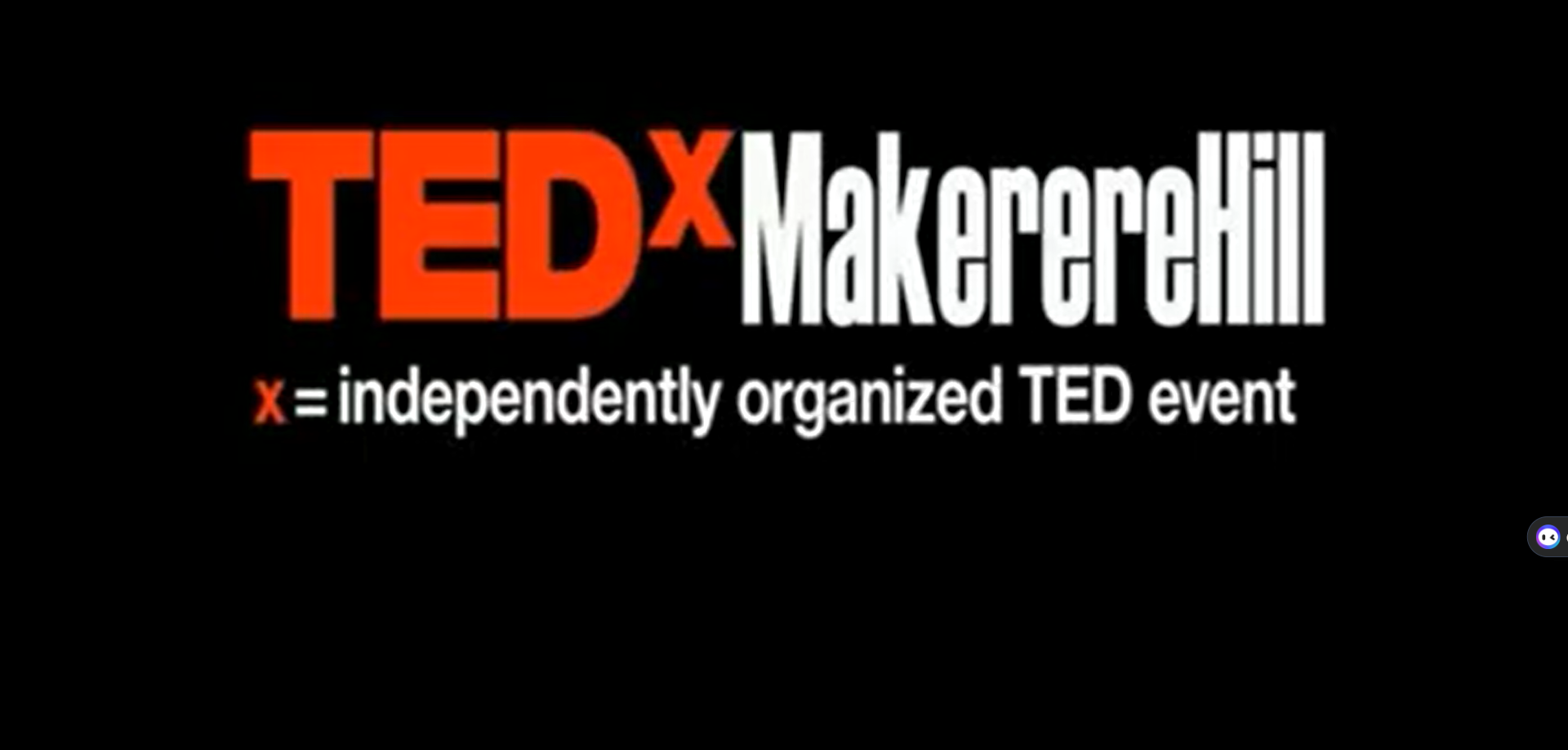 TEDx talk at Makerere  University